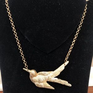 Gold Bird Statement Necklace